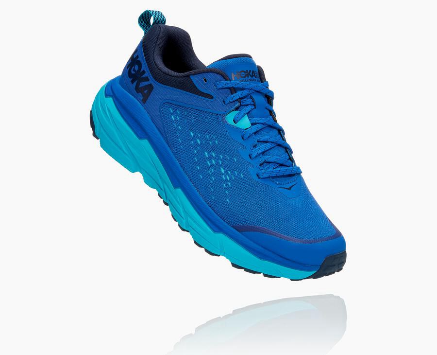 Trail Shoes Mens - Hoka One One Challenger ATR 6 - Blue - PKZHRNX-53